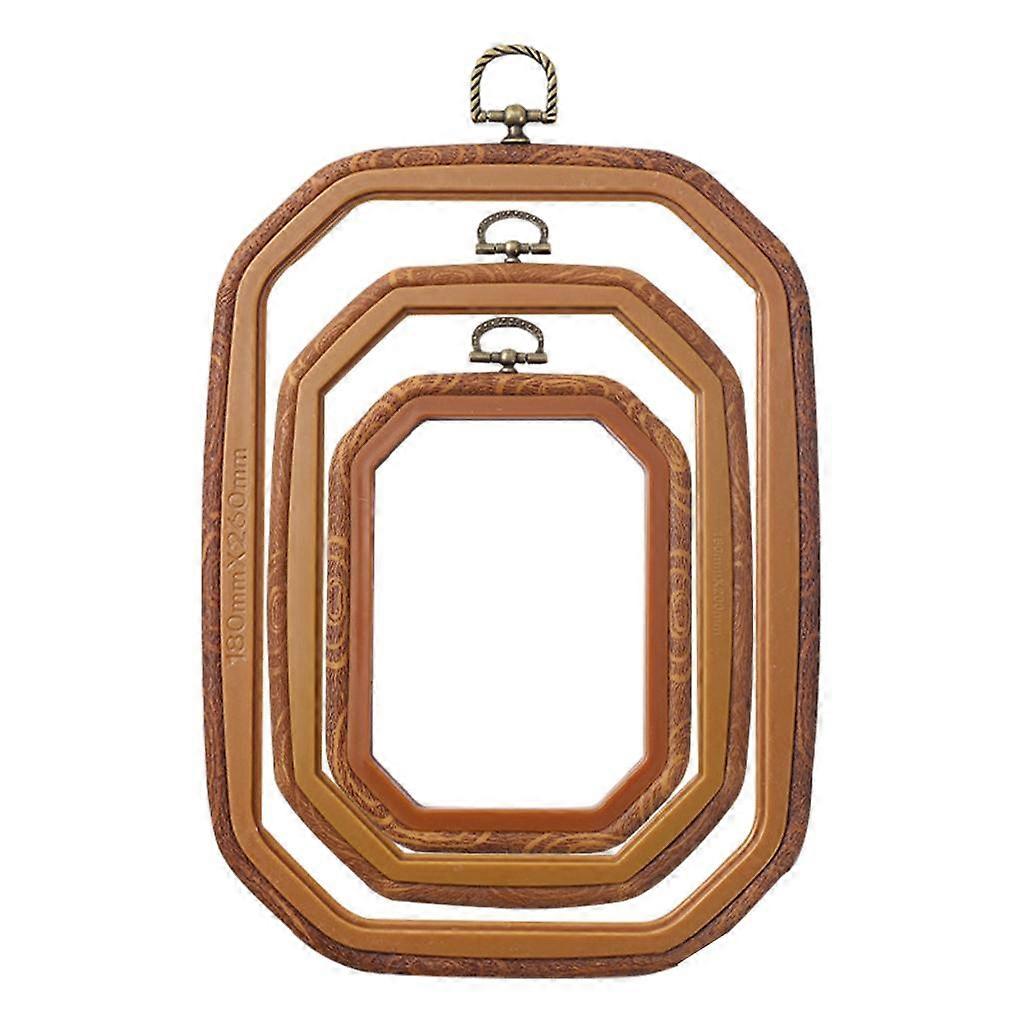 3Pcs ABS Plastic Embroidery Hoops Sewing Tools Decor for Sewing and Hanging