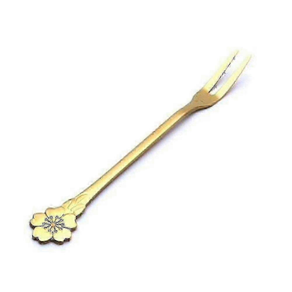 12 stk rustfritt stål fruktgafler blomsterdesign