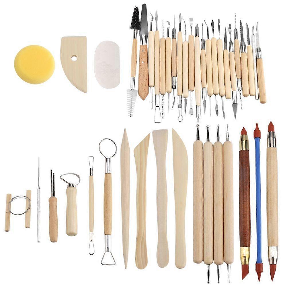 2025 Latest Model  42Pcs Ceramic Pottery Crafts Tools Set Clay Sculpting