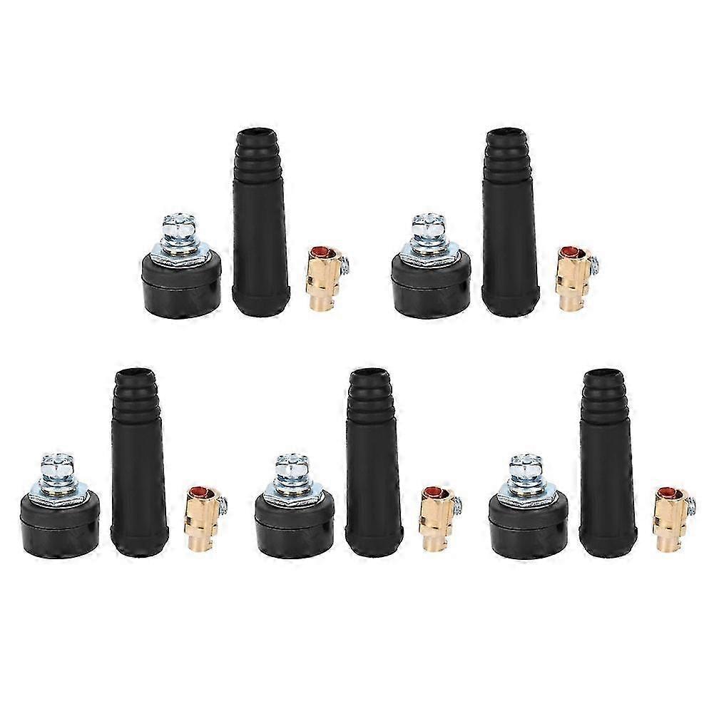 5pcs 10-25mm Square Quick Connectors Black Cable Joint EU Round Type