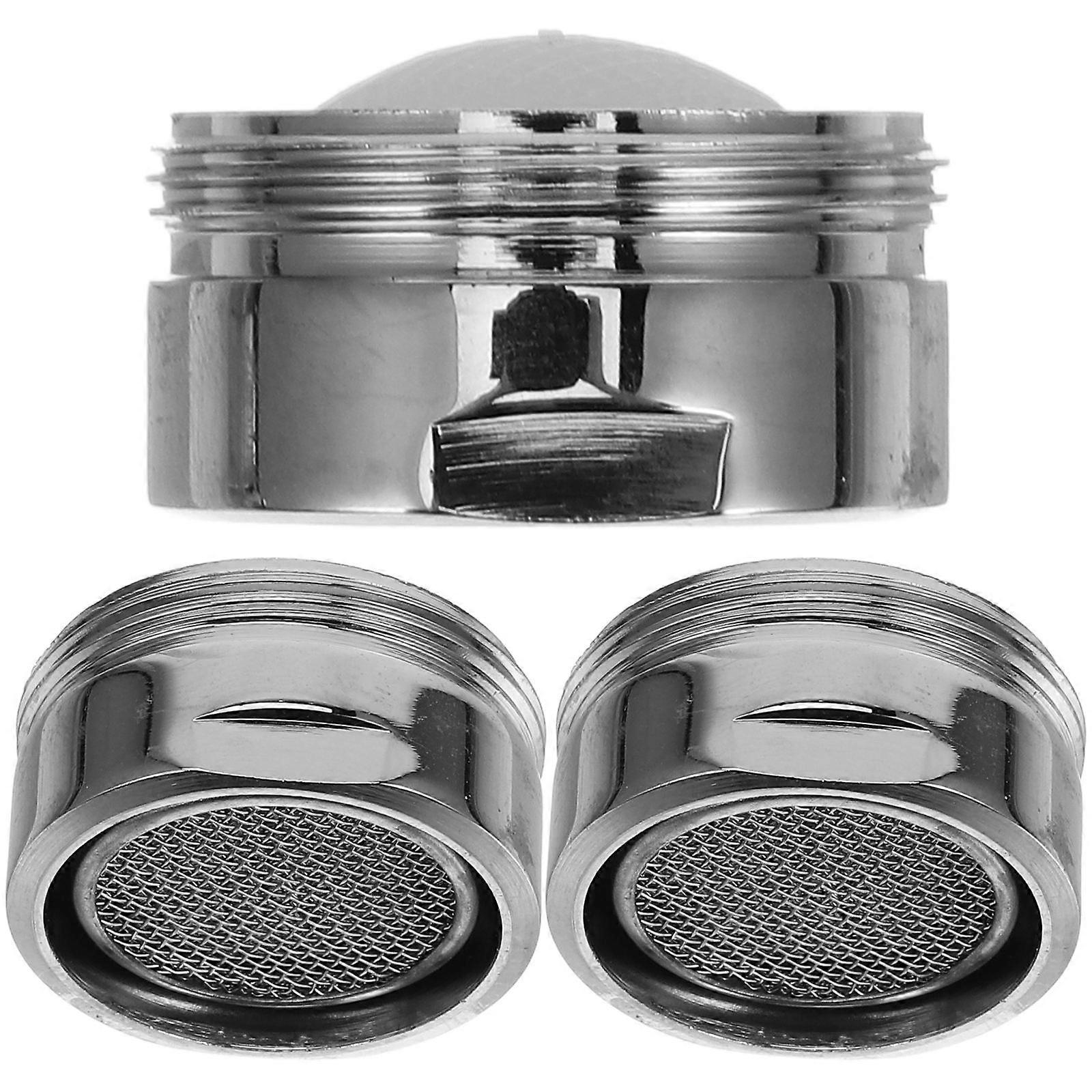 Water Saving Tap Nozzle Stainless Steel Aerator Bathroom Taps Anti-Splash Bubble Stream 3Pcs