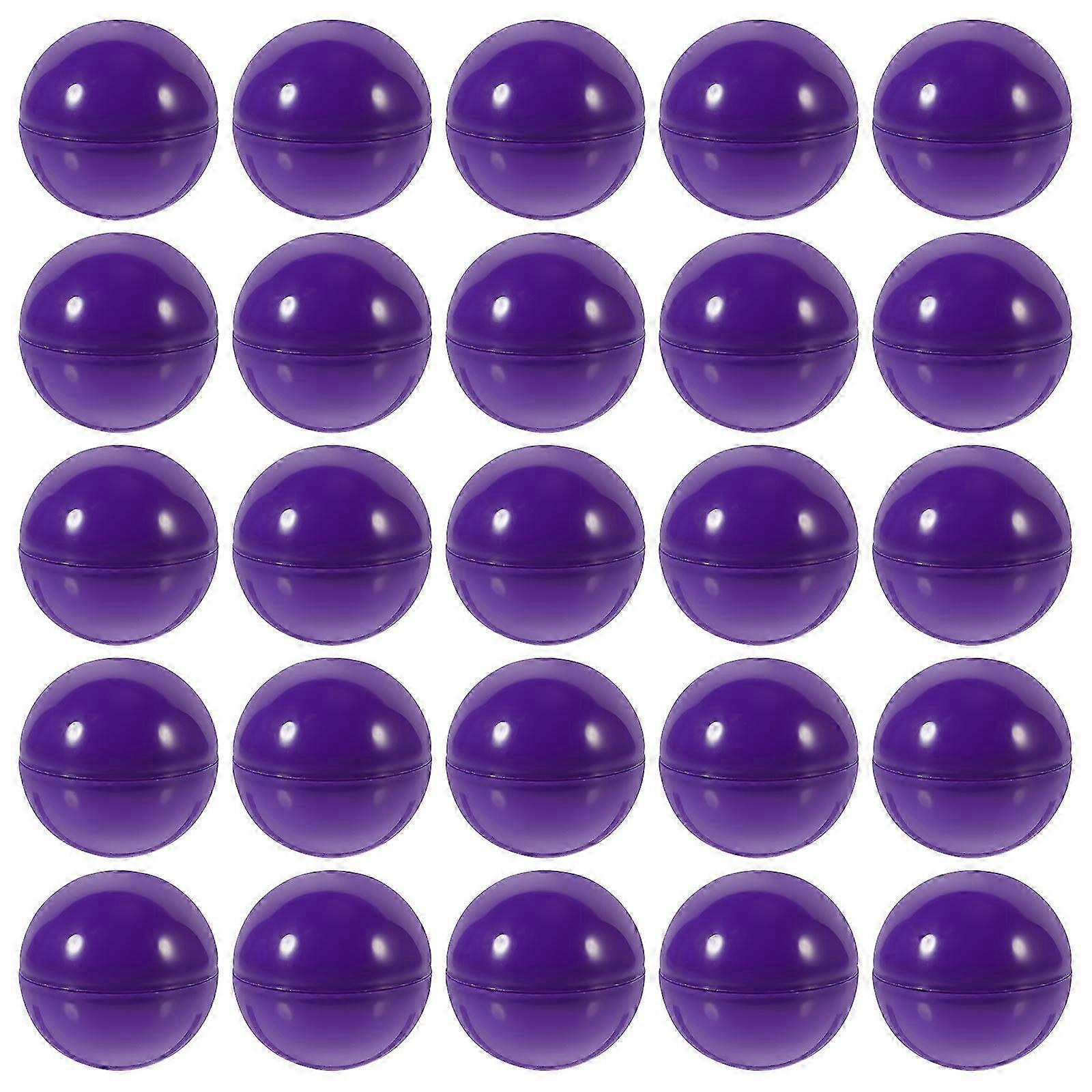 50pcs Openable Raffle Balls for Party Games, Events, Lottery - 4x4x4cm Purple