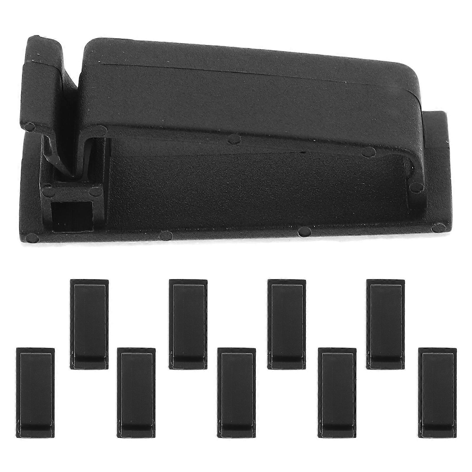 Cable Wall Clip Self Adhesive Cable Clips Rectangular Simple Design Home Users 4.80X1.90X1.20CM 10Pcs