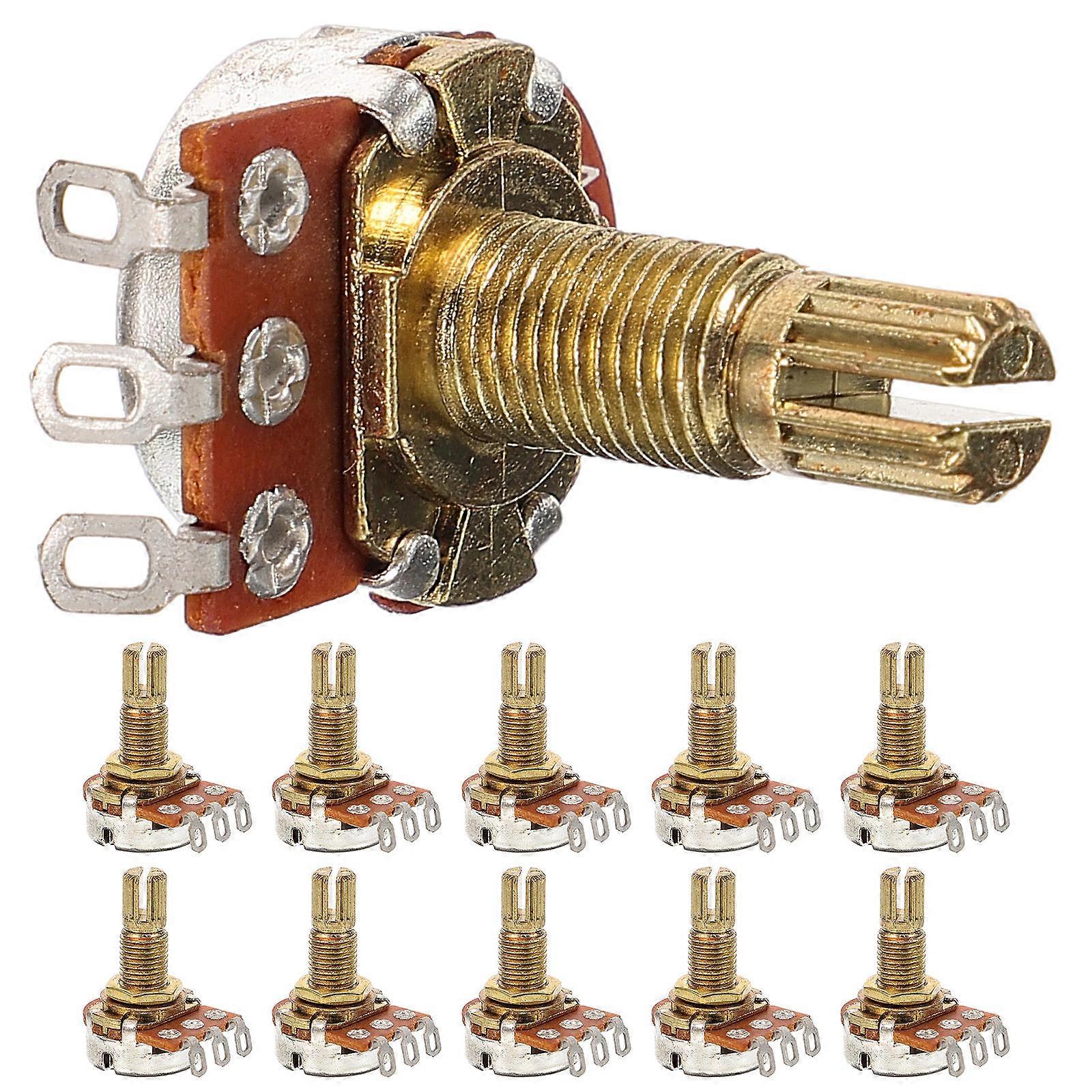 10pcs Guitar Audio Potentiometer Replacement High Reliability Pot for Electric Guitar Accessories