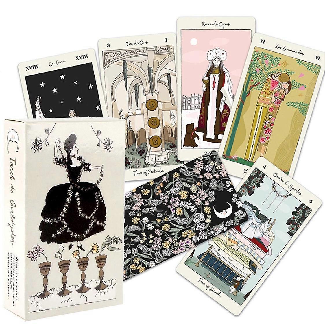 Spanish Tarot Cards Deck - Tarot De Carlotydes for Beginners