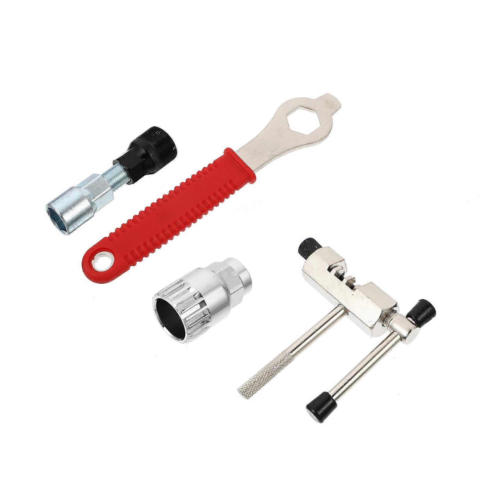 Bike Crank Arm Extractor Freewheel Remover Puller Device Bicycle Maintenance 4Pcs Set