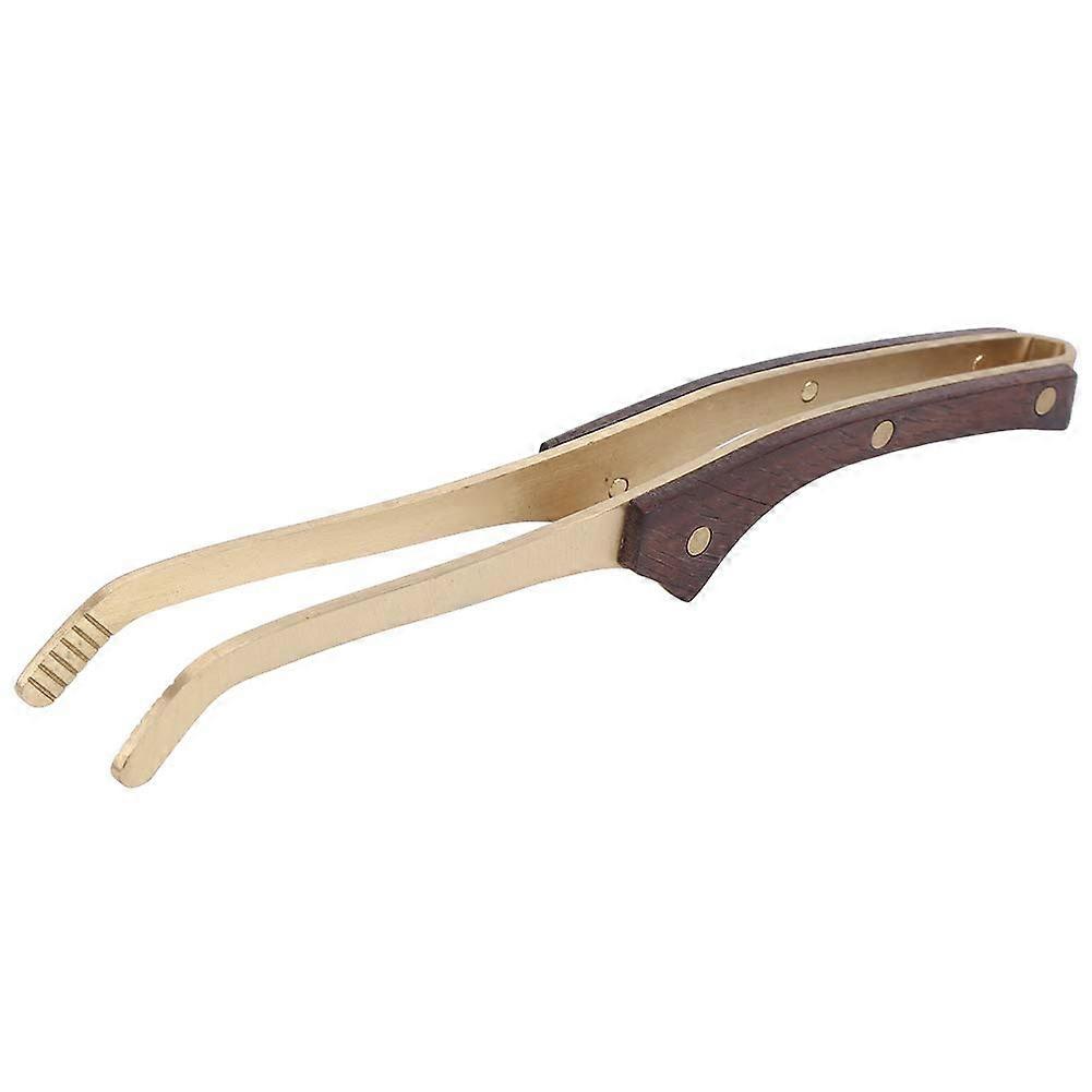 Tea Clip Brass Serving Tongs with Non-Slip Handle for Appetizers, Sugar, and Tea Ceremony Accessories, Mini Size #01