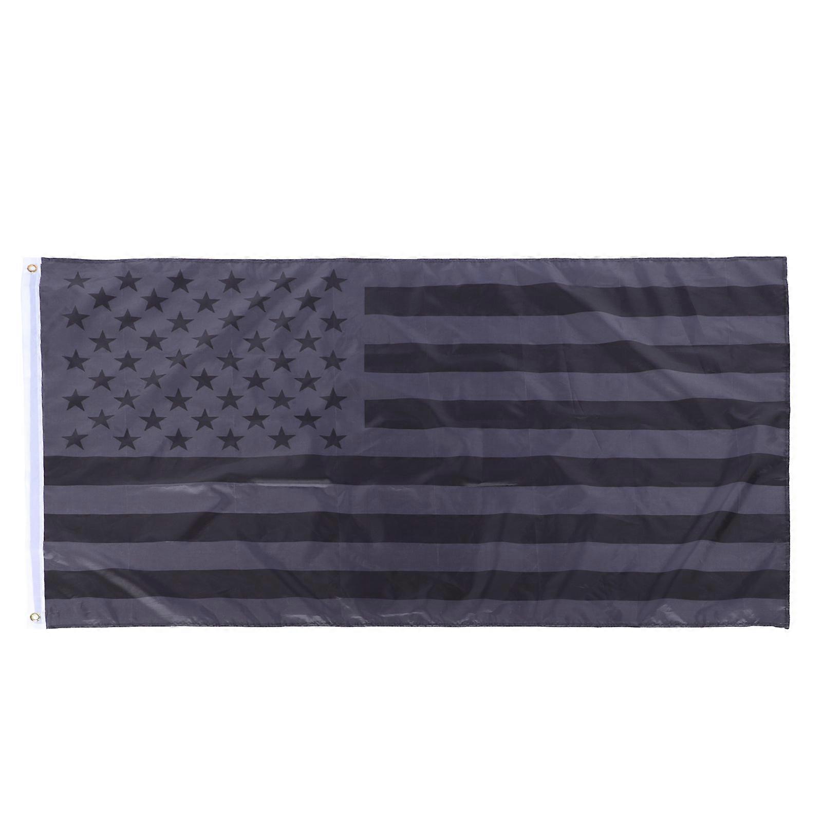 Outdoor Flags Black Us Flag 150x90cm Polyester For Home Decor 1Pcs
