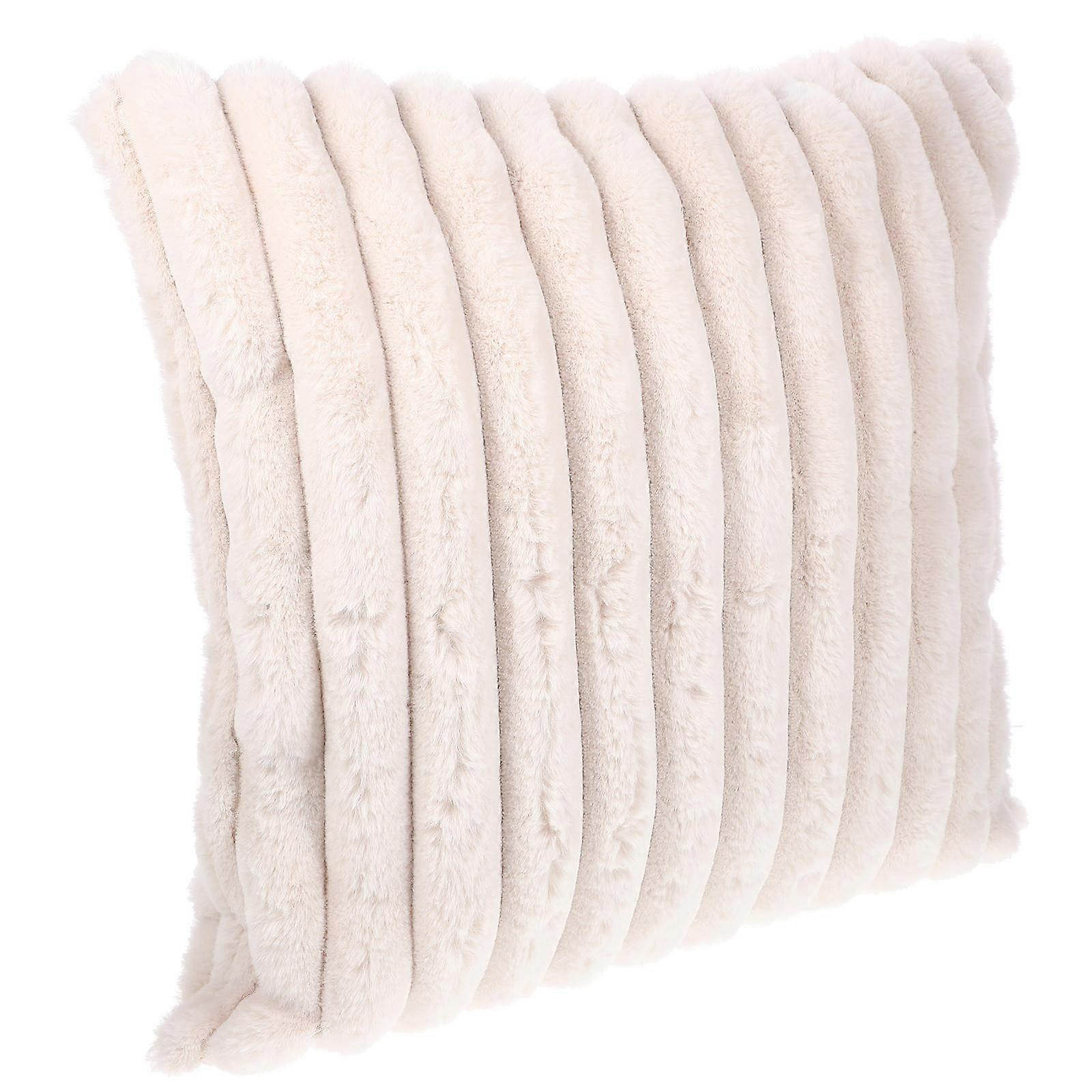 Square Pillow Cover Decorative Pillowcase For Sofas Protective Beige 45X45X2CM 1Set