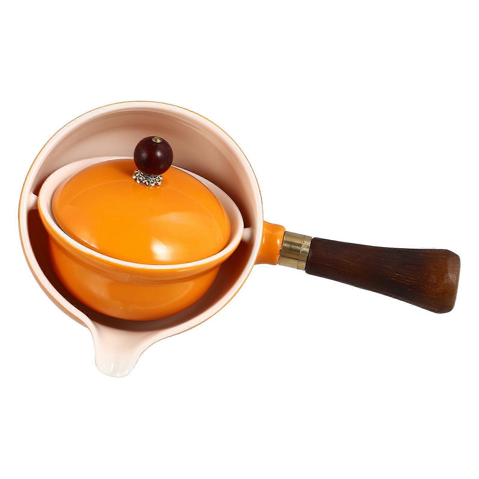 Tea Kettle Ceramic Kettle Practical Design Office Use 15.5X11X9CM Water Heating 1Pcs