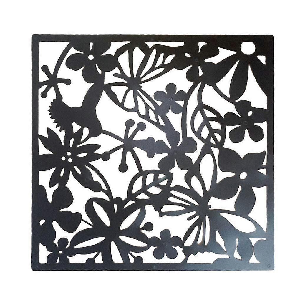 חדר תלייה חלוקת פאנל מחיצות קיר מסכים דקורטיביים מגן שחור 40.00X40.00X0.20 ס"מ הגנת פרטיות 1 סט