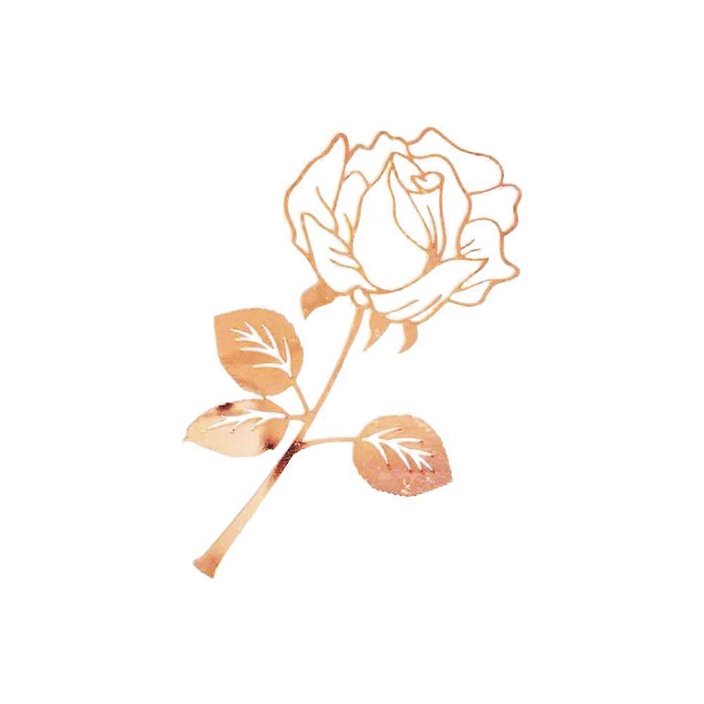 Fancy Metal Bookmark Rose Marker For Business Relatives 1Pcs