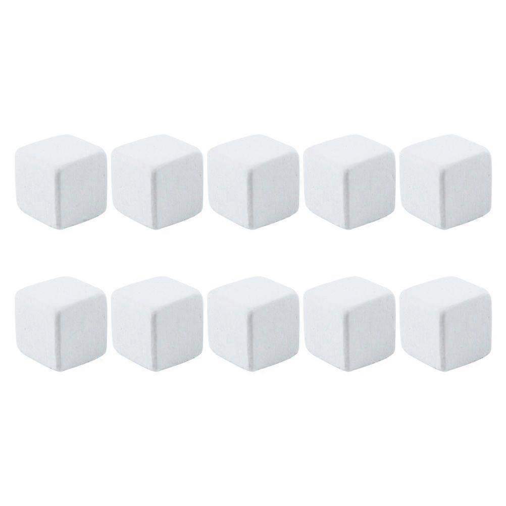 10pcs Professional Reptile Tank Substrate Calcium Cubes Safe Turtle Grinding Blocks (White)