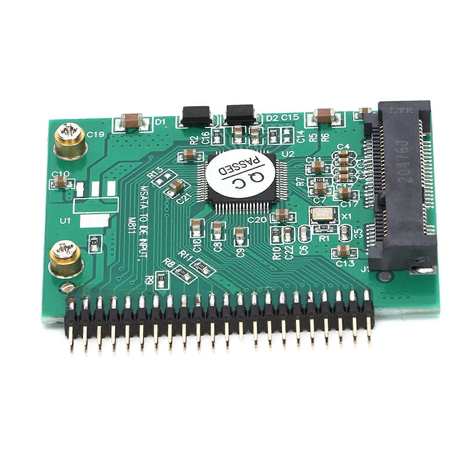 Convertisseur Mini MSATA vers 3,3 V 44 broches IDE PCI E SSD 1,8 pouces pour ordinateur portable