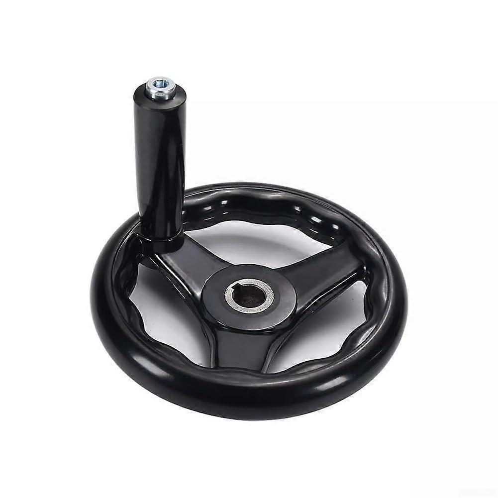 Functional 3-Spoke Handwheel with Rotatable Handle for Tool Efficiency 16x160mm, Durable Design for Precision Control