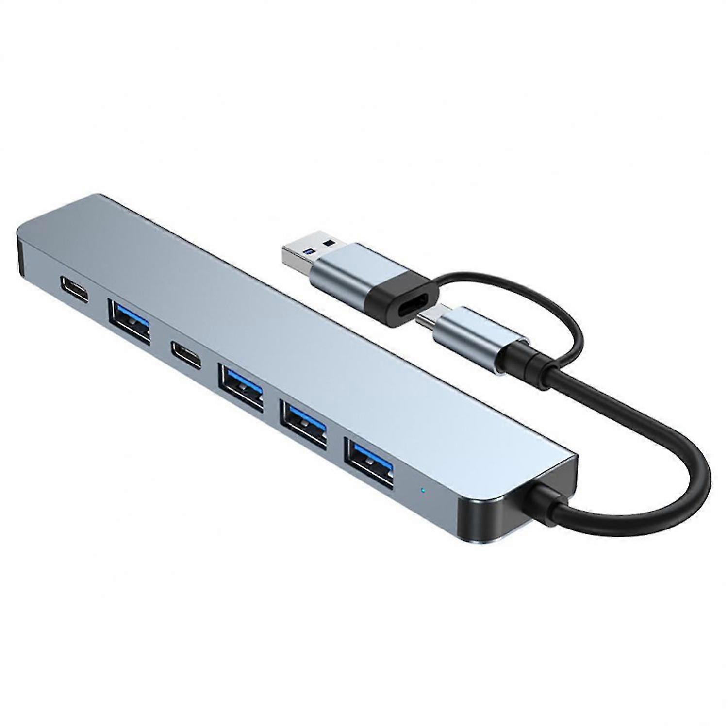 7-in-1 USB-C-Hub mit Multiport-Adapter und 100 W PD-Aufladung für MacBook Air Pro iPad Chromebook