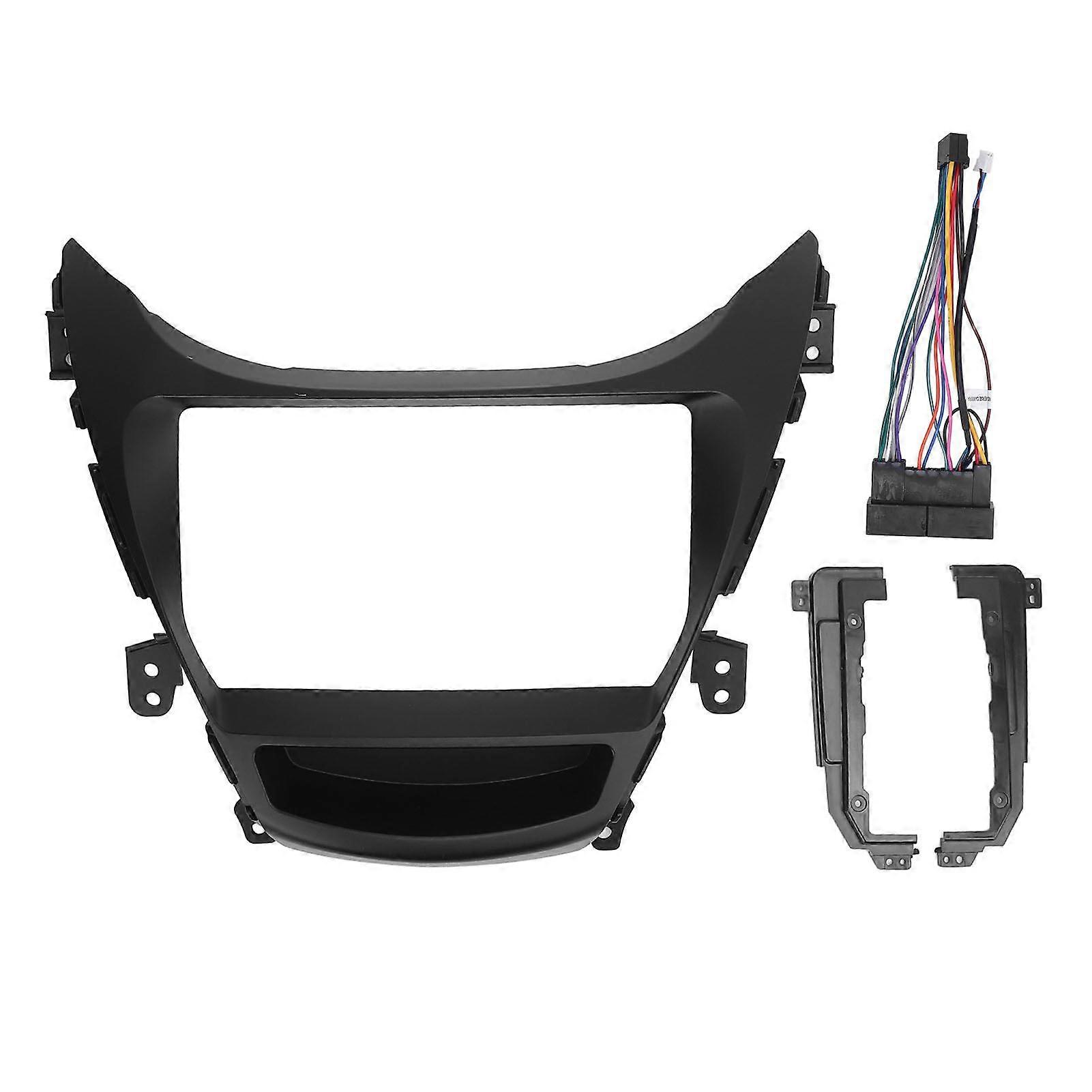 9 Inch Car Radio Stereo Fascia Dash Panel GPS Navigation Fascia Panel Frame for Elantra 20112014 With power cord MK27191