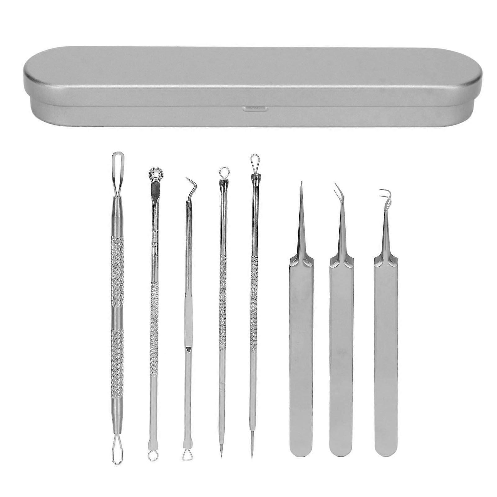 2025 Latest Model 8Pcs Acne Tools Extractor Kit Pimple Popper Blackhead Remove...