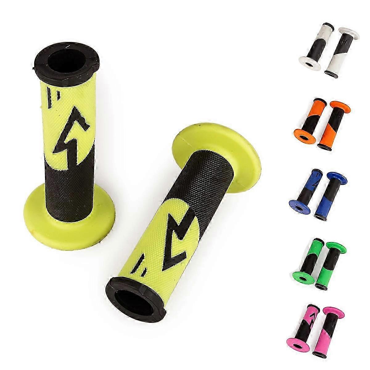 Universal Soft Rubber Handlebars for Motorcycles, 22mm, 7/8 Inch, Suitable for Various Brands and Models, Including Dirt Bikes, MX, and Pit 