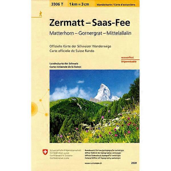 Zermatt-saas Fee Walking Map 3306t