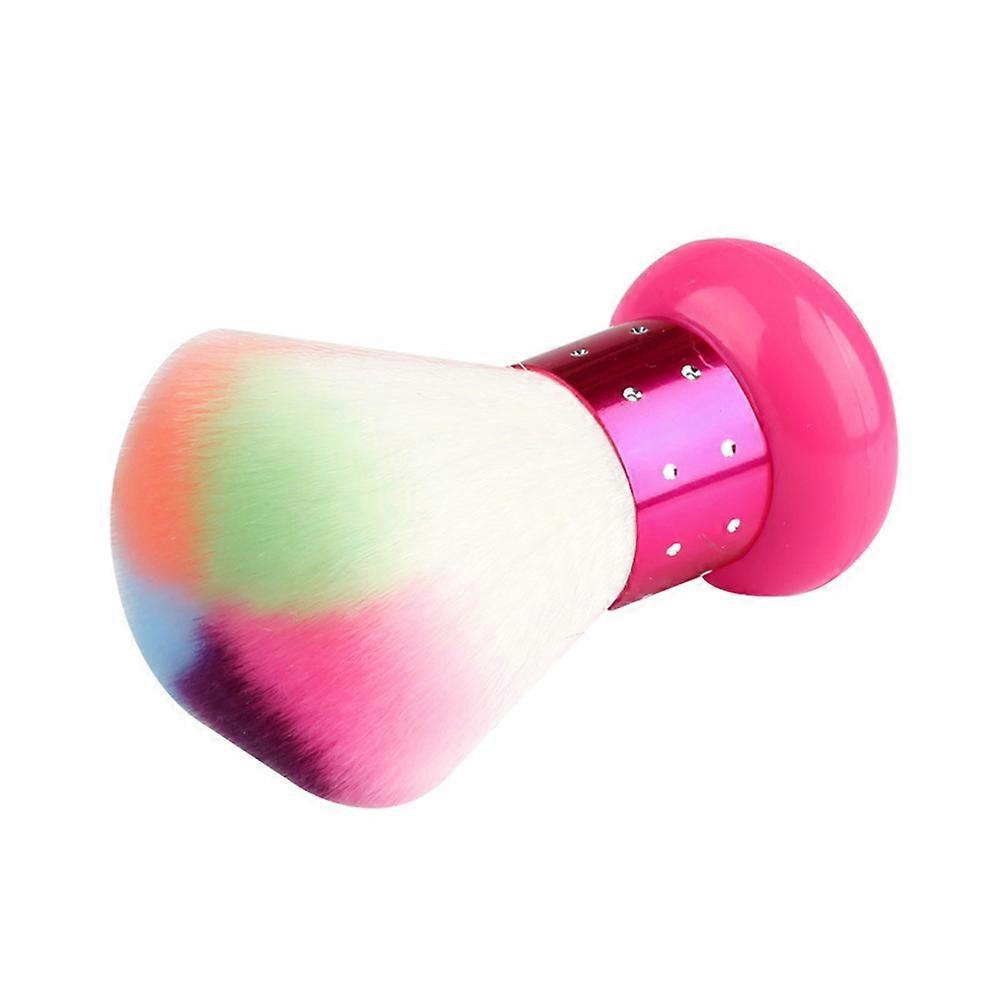 Face Brush Professional Use Mineral Blending Tool Multi-Color 6.5*8cm Mushroom Shape Round Handle Portable 1Set