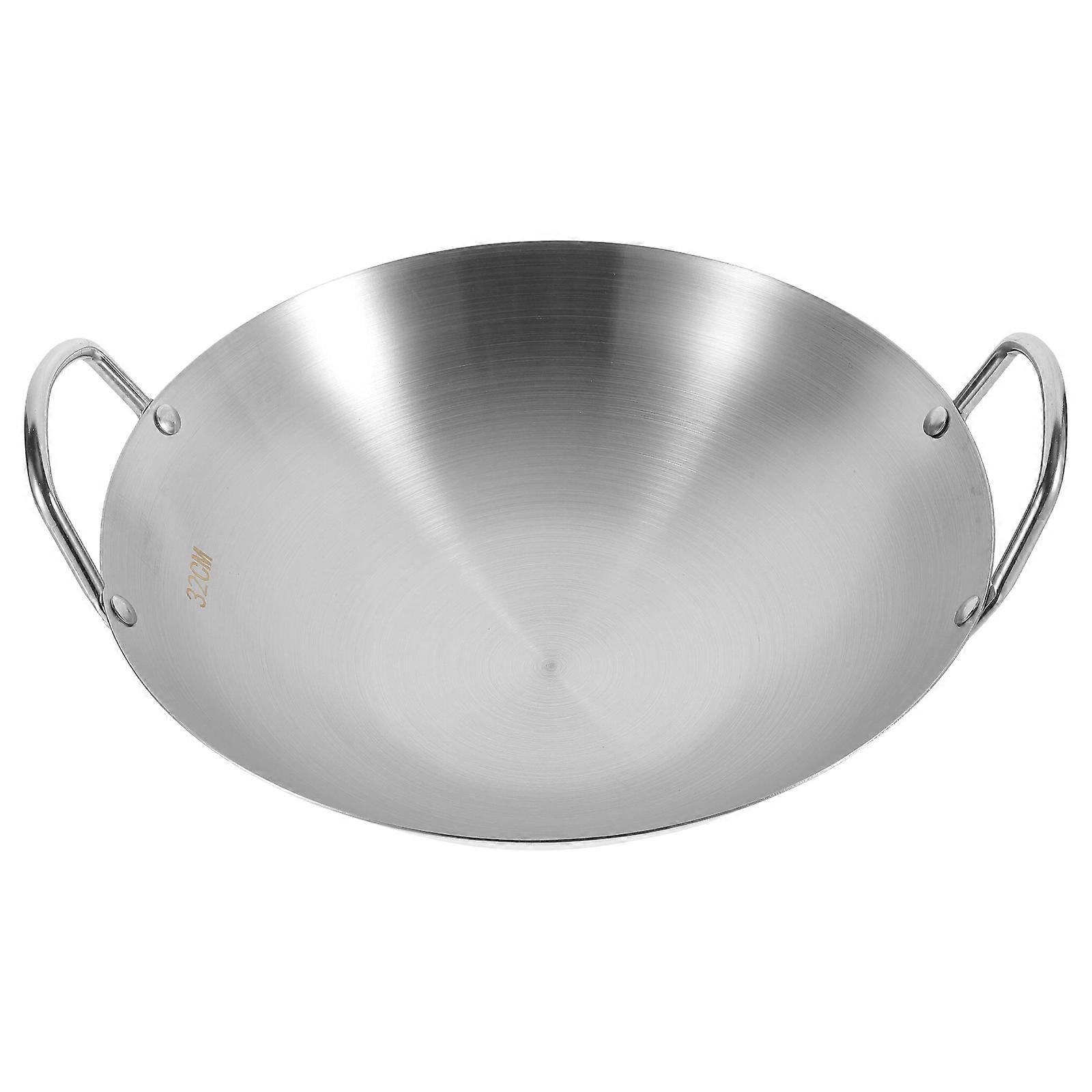 Stainless Frying Pan Deep Frying Pan Easy Cleaning Scrambled Eggs 1Pack