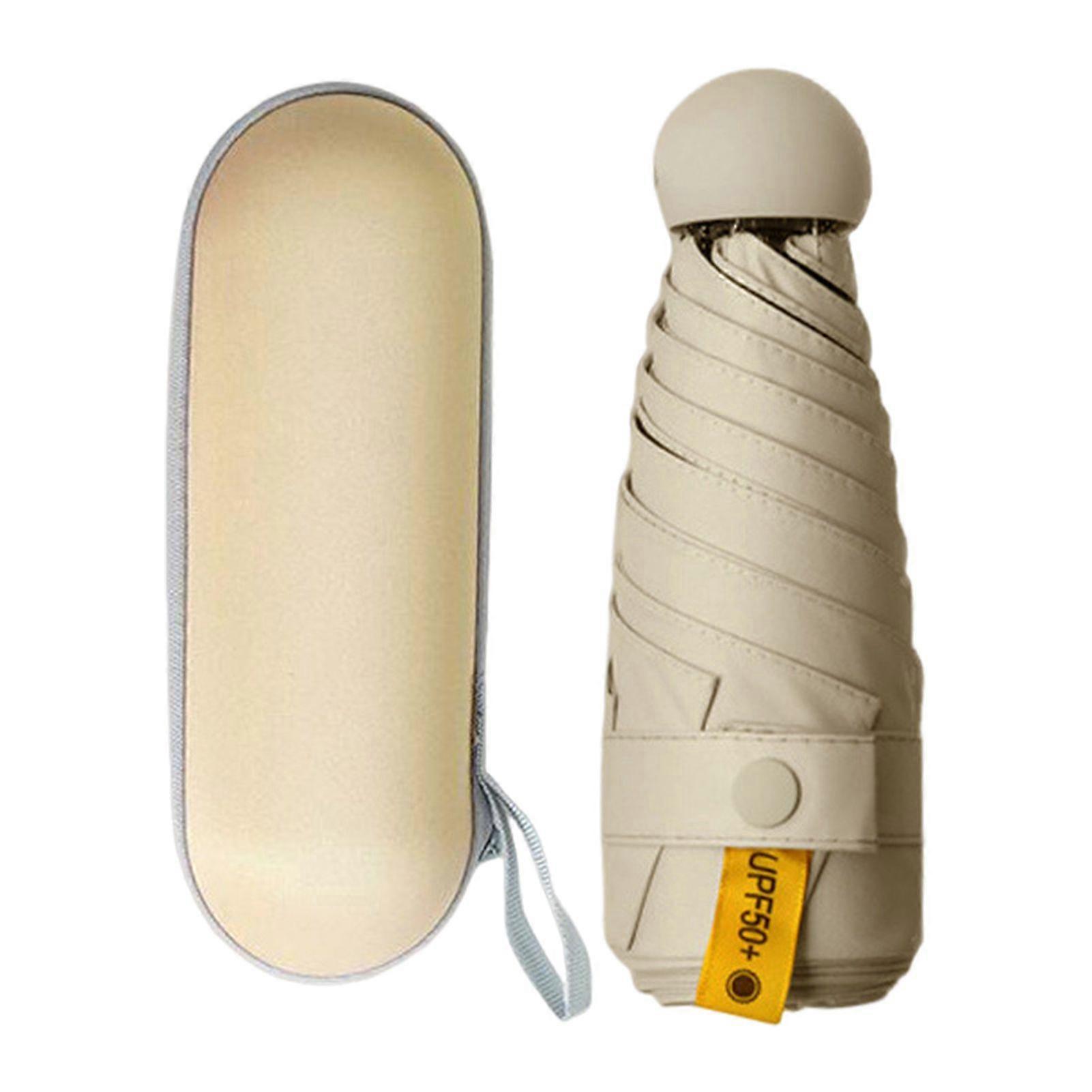 Windproof Mini Travel Folding Umbrellas UPF50+ Small Folding Umbrellas for Rain Lightweight Travel Mini Umbrellas for Purse