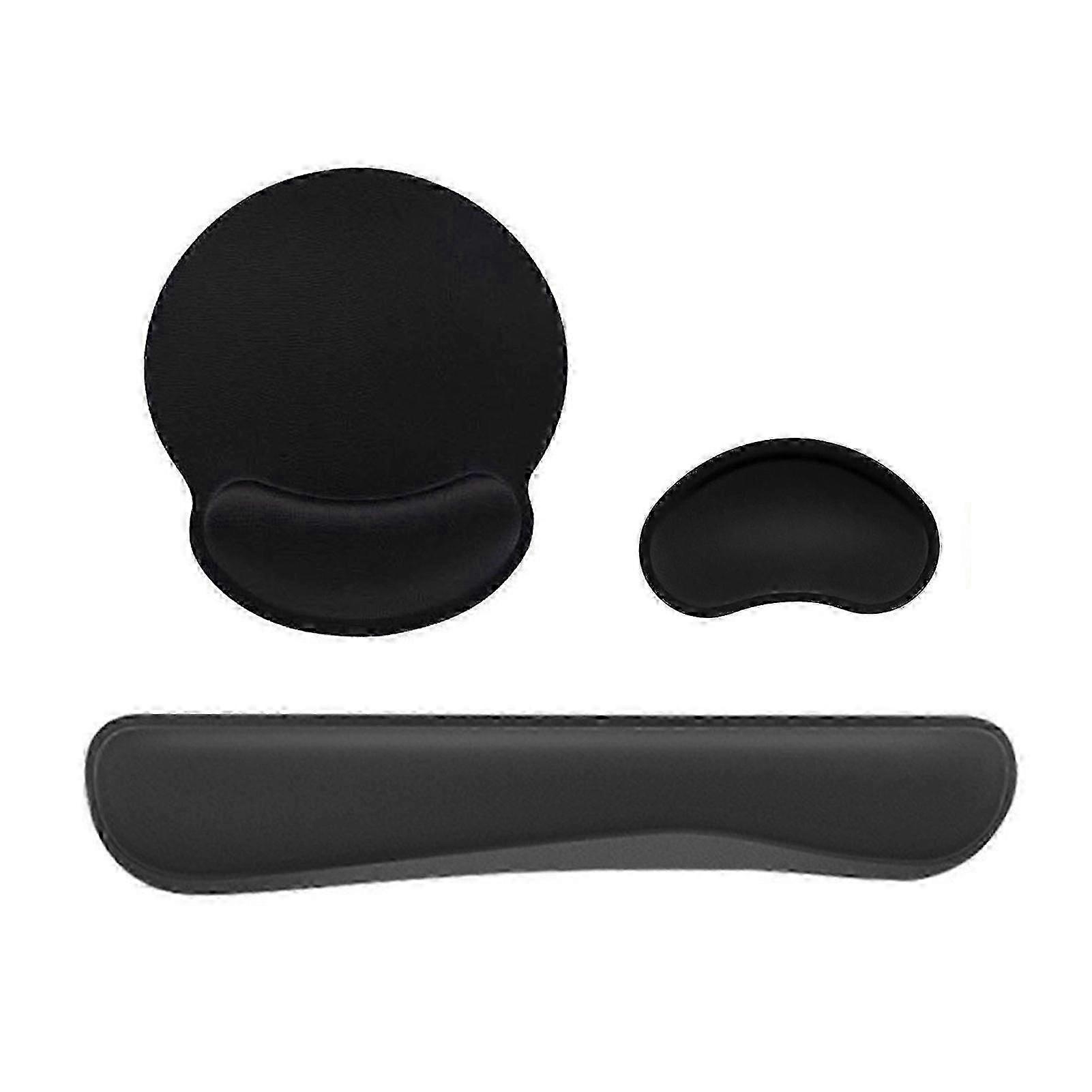 Ergonomic Extra Thick Memory Foam Wrist Support Pad with Non-Slip Base for Keyboard and Mouse