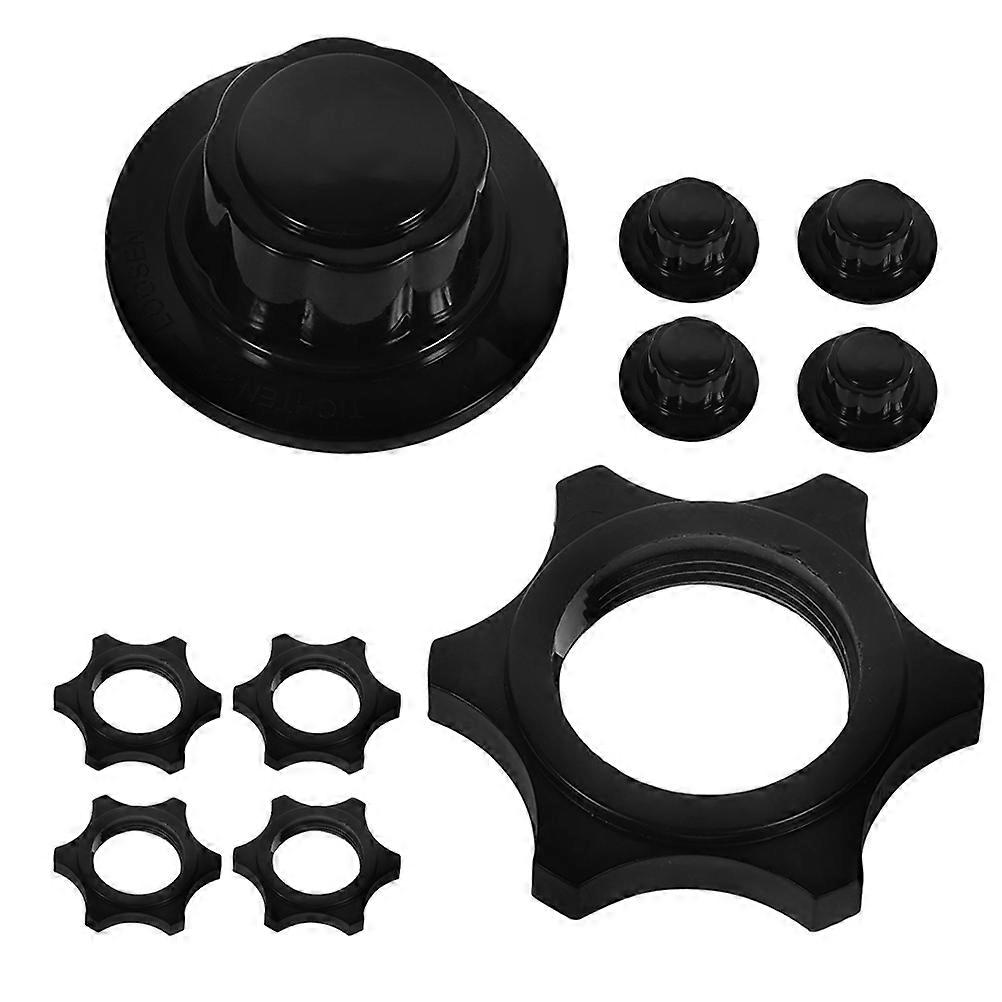 Fan Nut Caps for Home Use Simple and Elegant Round Plastic Performance 1Set