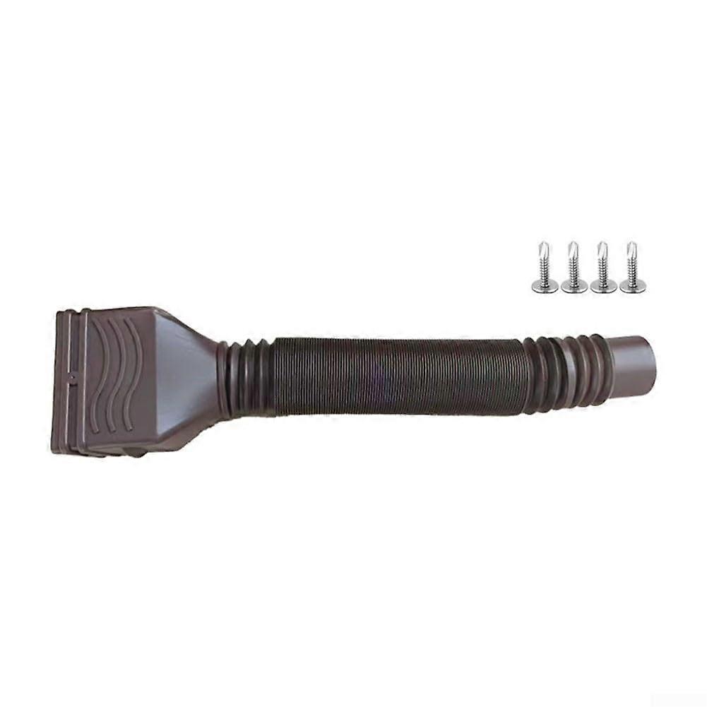 Innovative Downpipe Extension Flexible Length Up to 150cm in Brown Braun for Plumbing and Gutter Systems