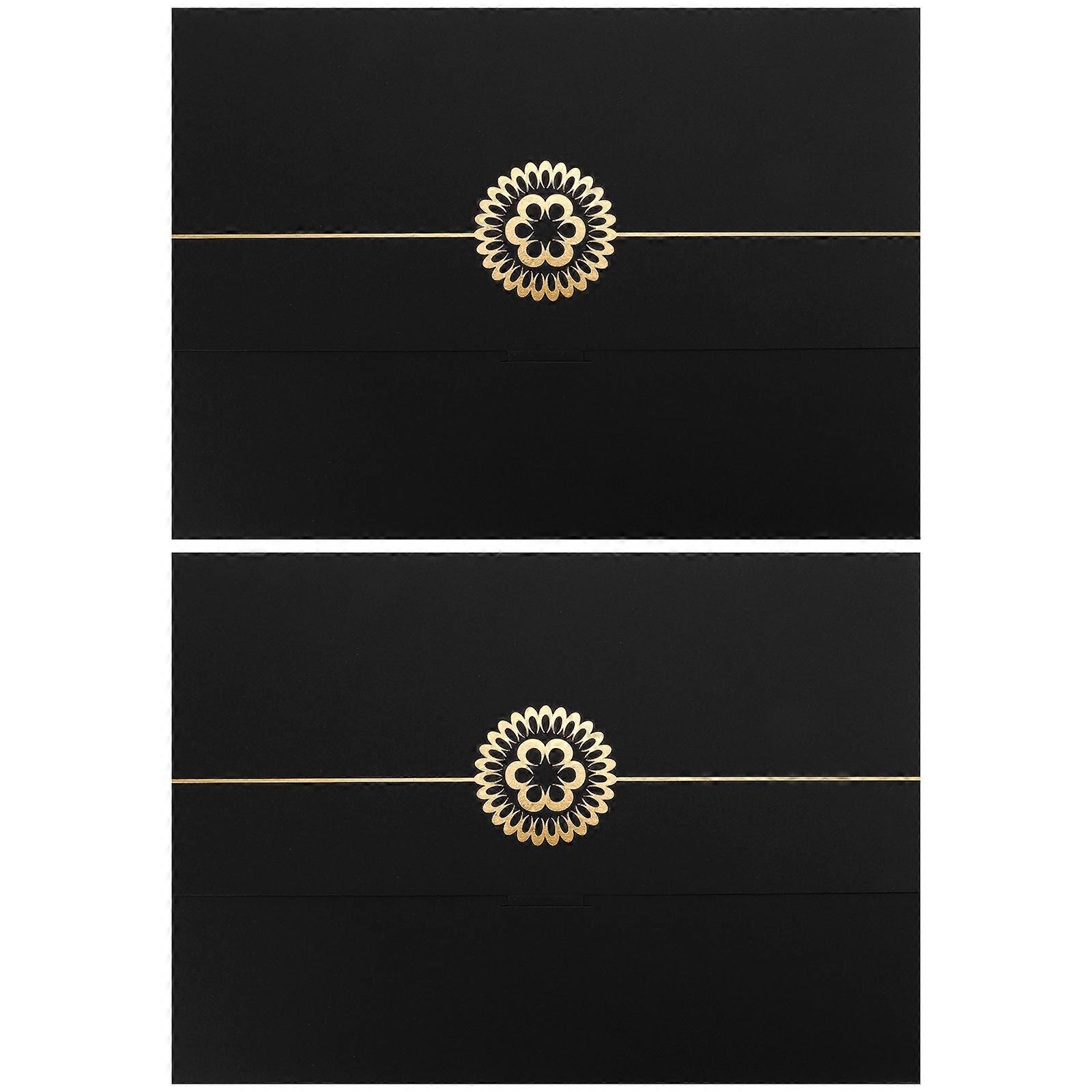 2pcs Paperboard Diploma Holders Letter of Commendation Envelope Cover Holder