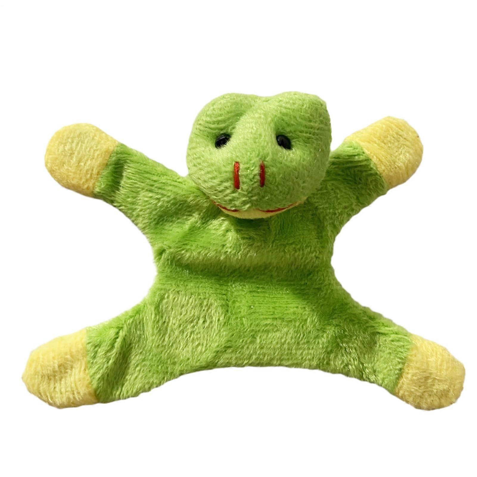 Decorative Fridge Magnets Soft Animal Learning Toys Resin Food Magnets for Toddlers 1-3 Years Safe Plush Design Frog