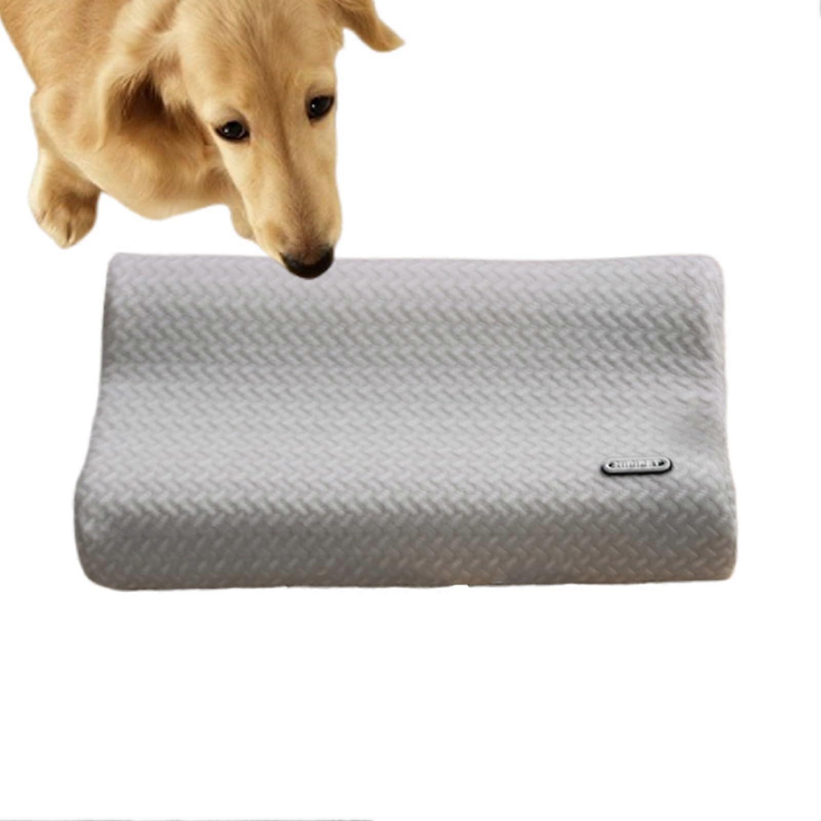 Generic dog pillow, small dog pillow, washable, cooling, calming, soft, for cats and puppies, sleep comfort and support, dark gray