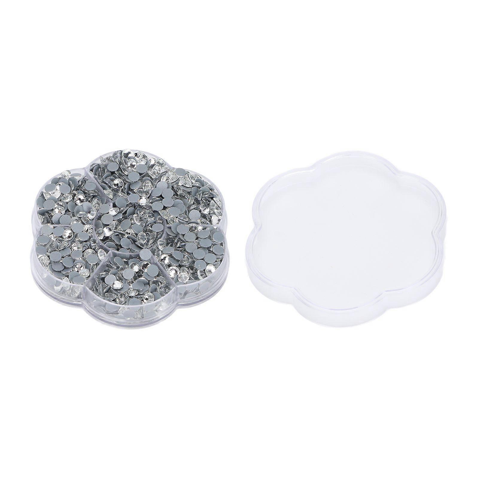 2025 Latest Model 1440Pcs Hot Fix Rhinestones Glass Flat Bottom Transparent