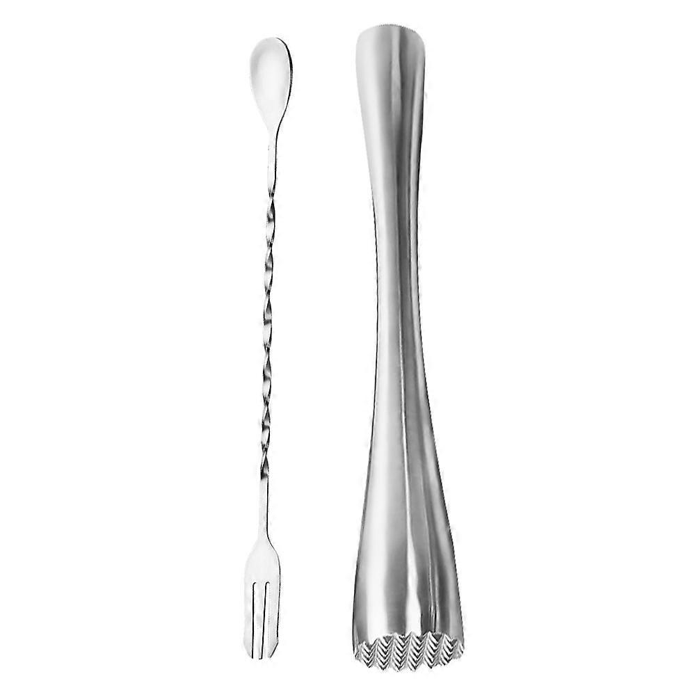 Ice Muddler Set Essential Cocktail Tool for Mixing Drinks, Crushing Ice & Muddling Fruits for Home Bartending and Summer Gatherings