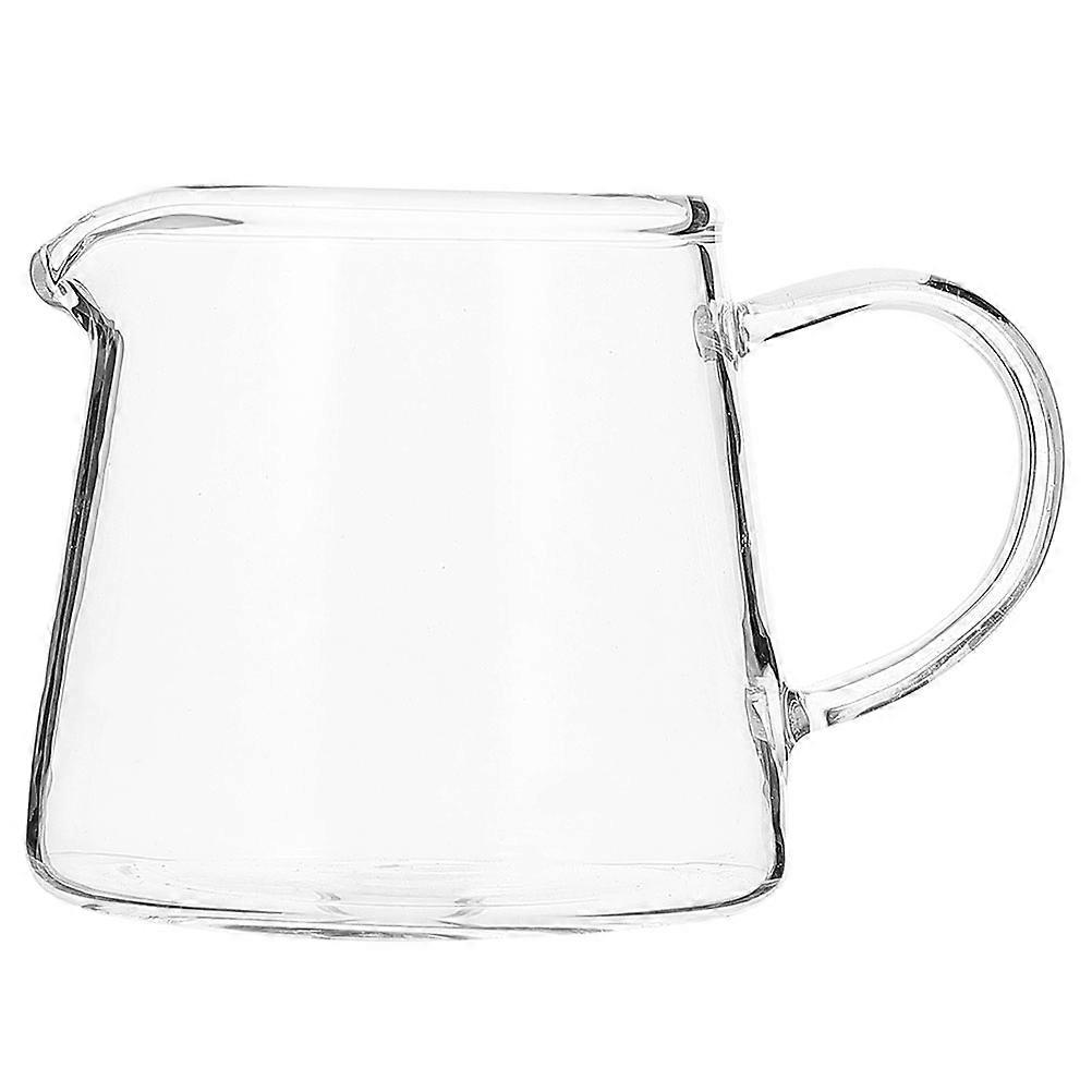 Here's a polished and engaging product description based on the title you provided:
 
**Transparent Glass Mini Milk Pitcher – Versatile Creamer Jug