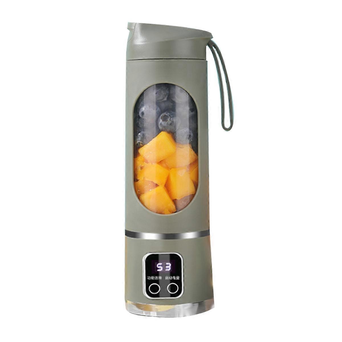 USB Rechargeable Portable Blender 8 Blade Mini Ice Crusher Green