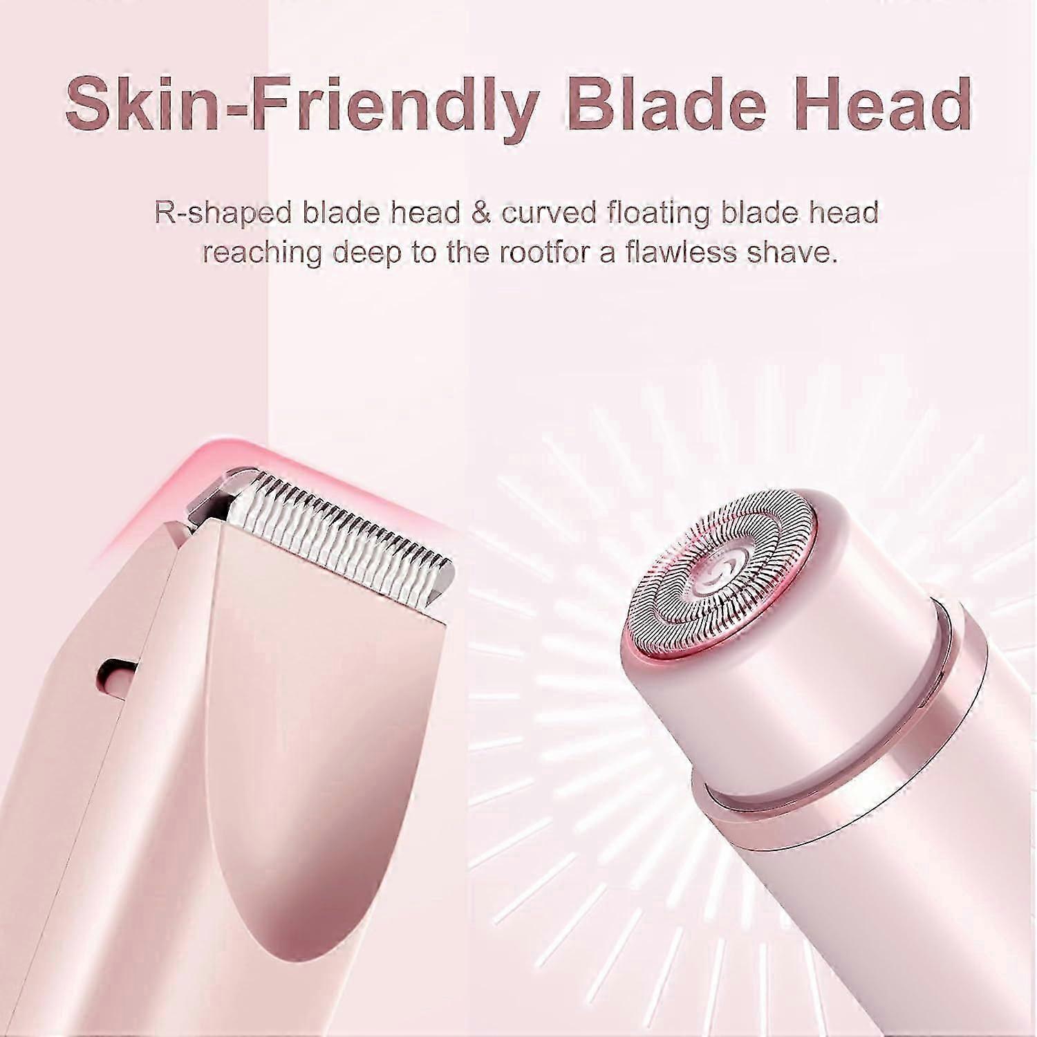 Glow Aura Ξυριστική Μηχανή Μπικίνι, GlowShave 2 1 γυναικεία μηχανή ξυρίσματος σώματος (ροζ)