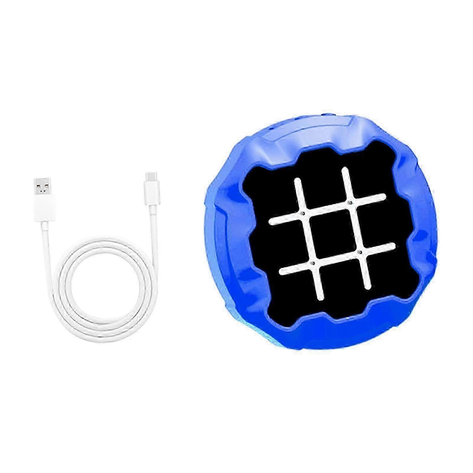 Compact Blue Travel Tic-Tac-Toe Set - Classic Memory Game for UK Day Trips