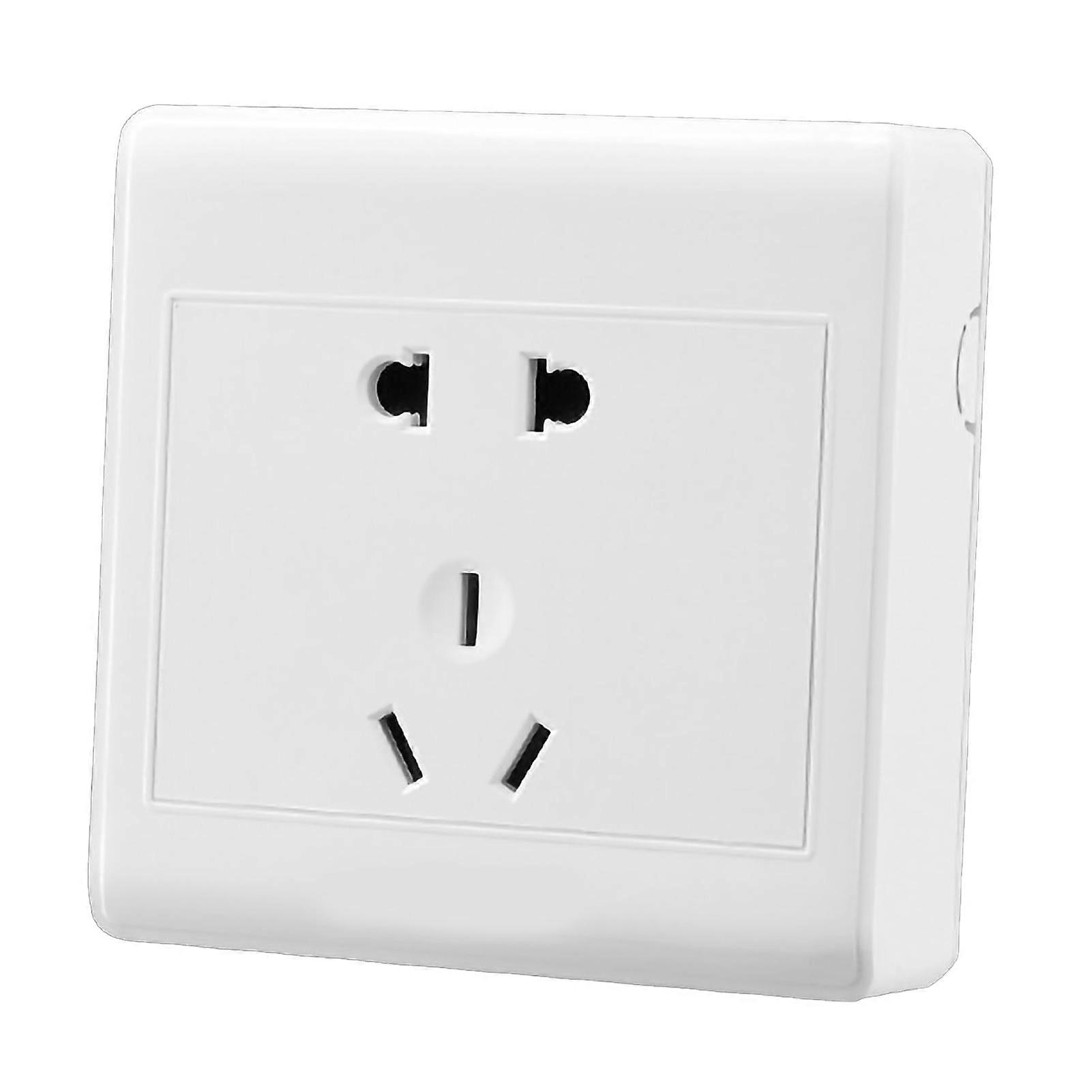 Household Power Socket PC Ultrathin Power Outlet Socket Flame Retardant Wall Electrical Socket