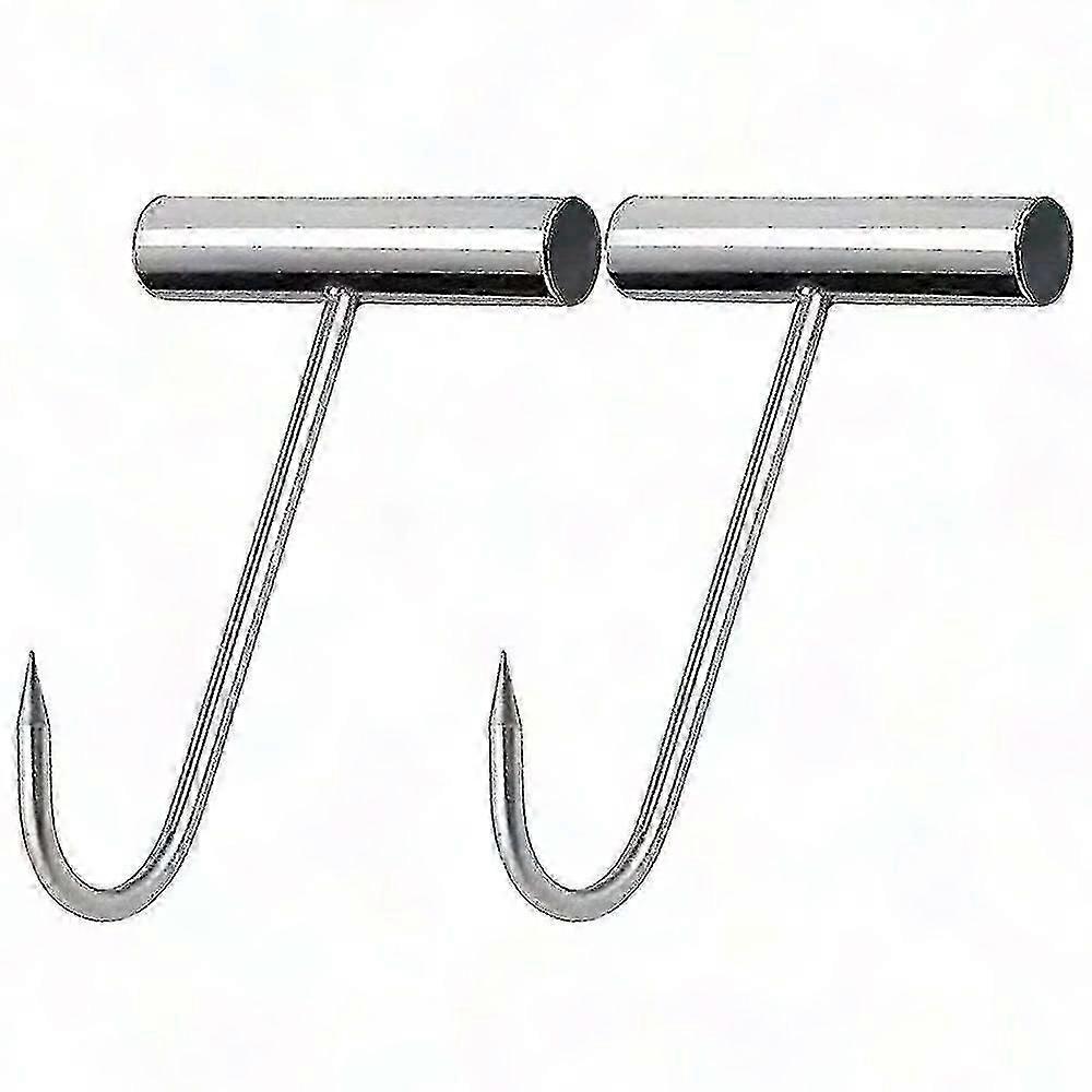 8 Inch Steel Meat Hook with T-Handle Grip