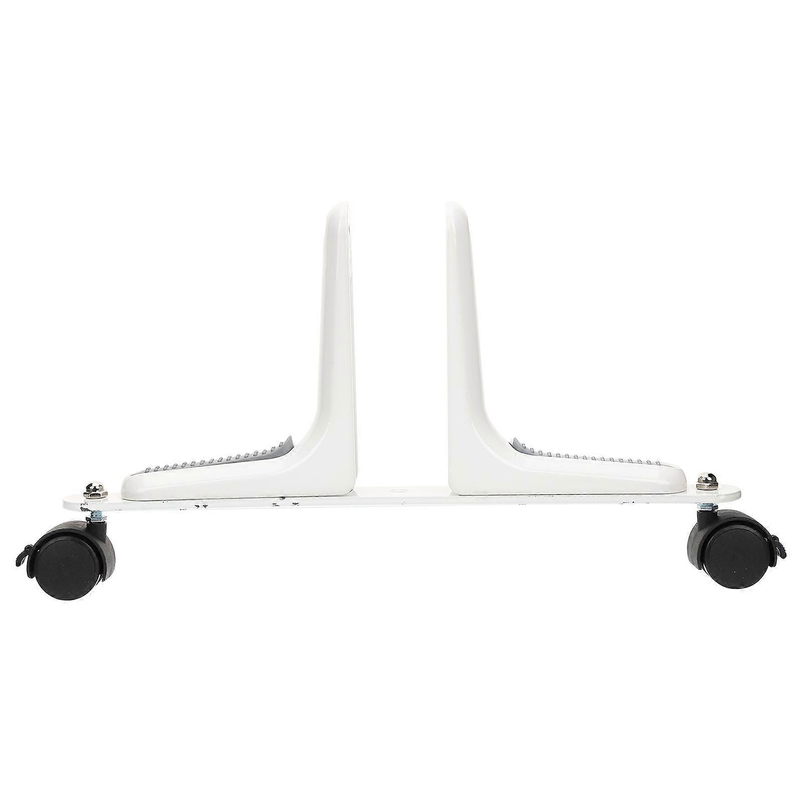 Zinc Alloy Room Divider Screen Holder with Movable Wheels, Smooth Polished Feet, Easy Installation Stable Support Brackets for Home and Office Use