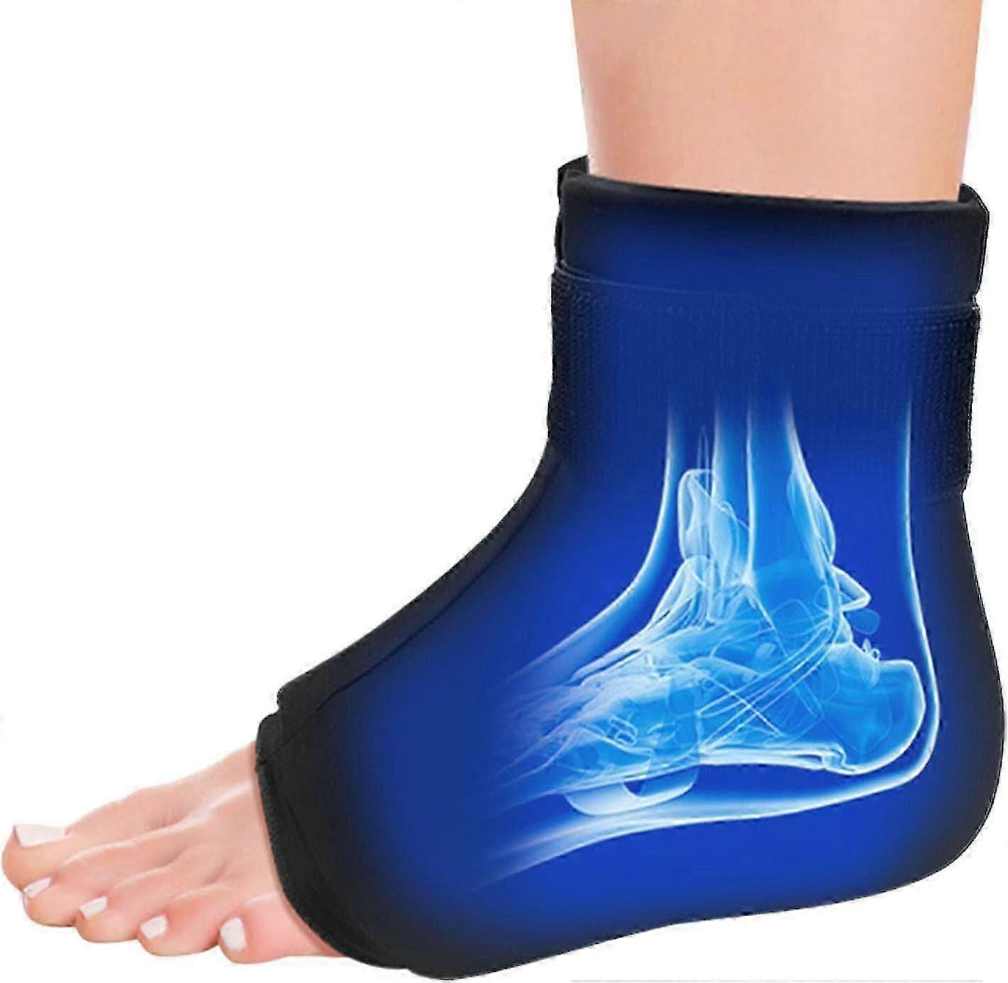Reusable Gel Foot Ice Pack Wrap | Hot & Cold Therapy for Ankle & Heel Pain Relief