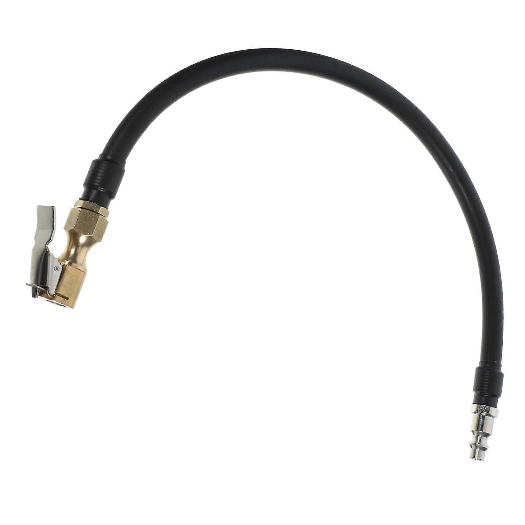 Pump hose adapter for quickinflating compressor, extension hose for cars and motorcycles, durable and rugged for tire inflation and pressure relief.