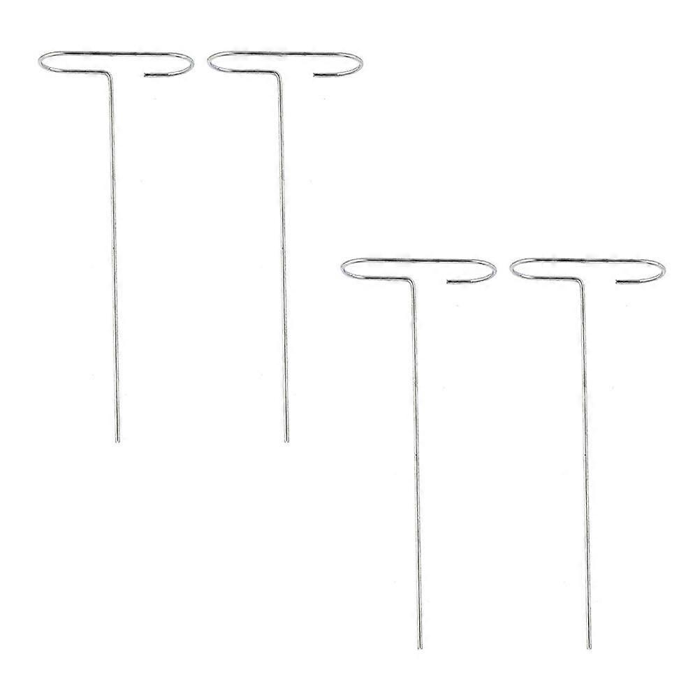 حصص دعم نبات الحدائق لتسلق النباتات من الفولاذ المقاوم للصدأ الفضي 4 قطع