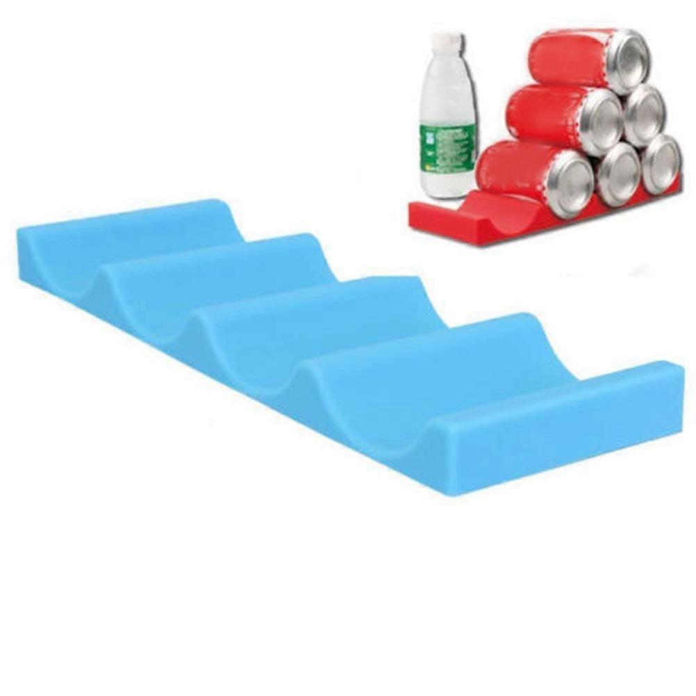 Water Bottle Fridge Organizer Silicone Drinks Crate Rack For Household Users 2Pcs