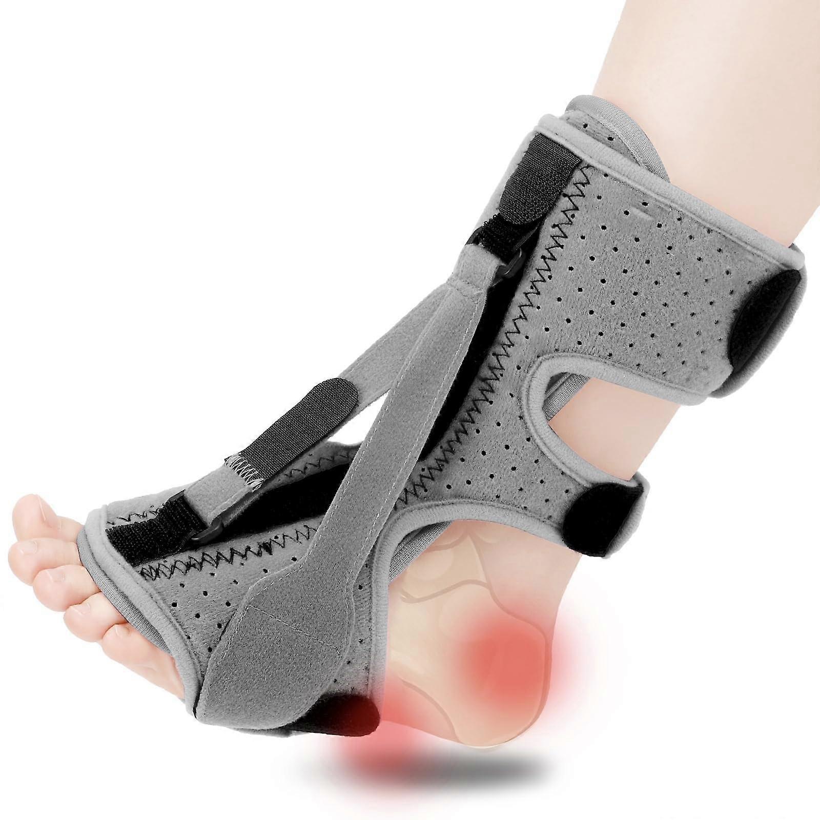 Night Splint With Adjustable Support For Plantar Fasciitis - Relief For Achilles Tendonitis And Foot Drop