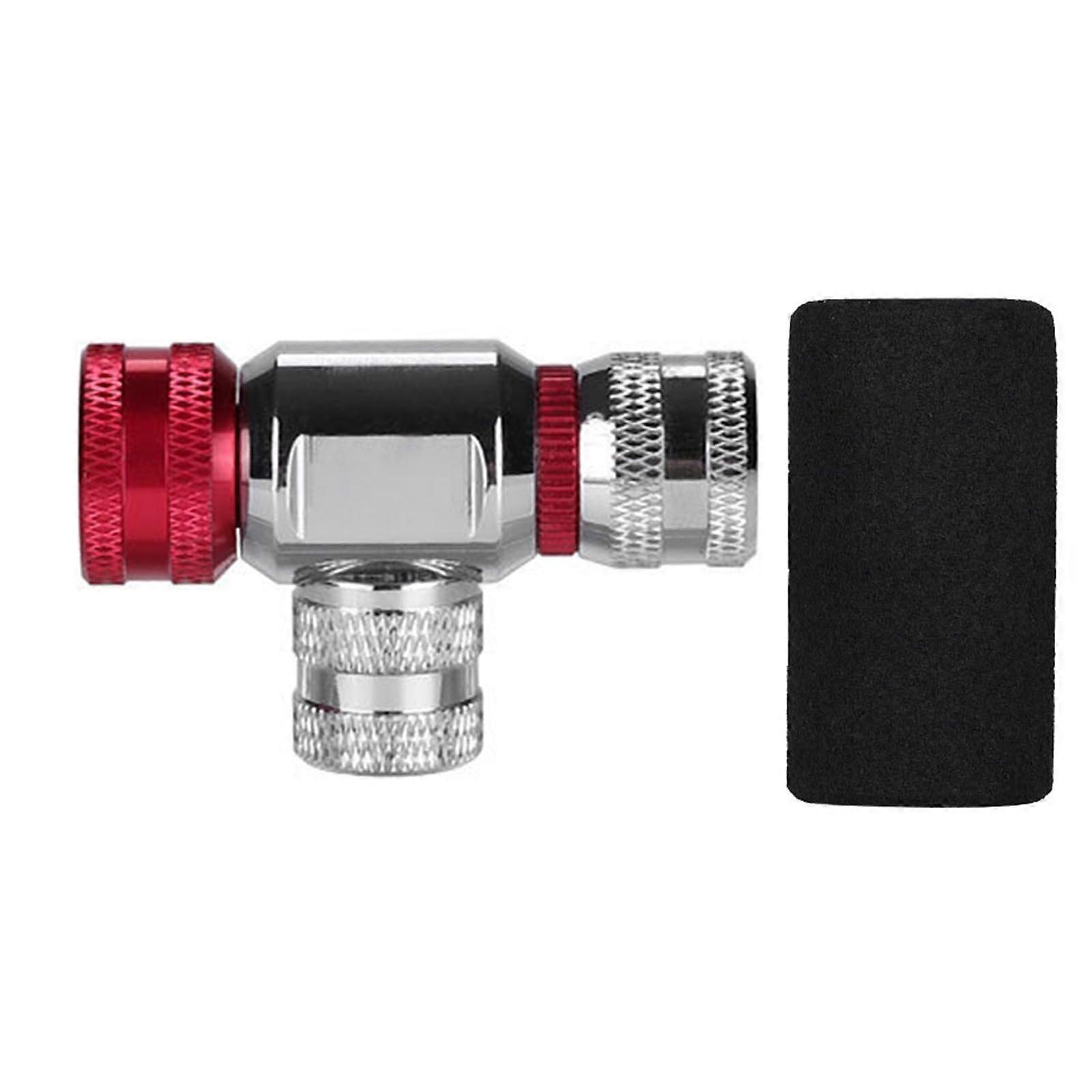 CO2 Inflator Head Replacement for Bike Tires, Fast Inflation Nozzle, Compatible with Presta and Schrader Valves