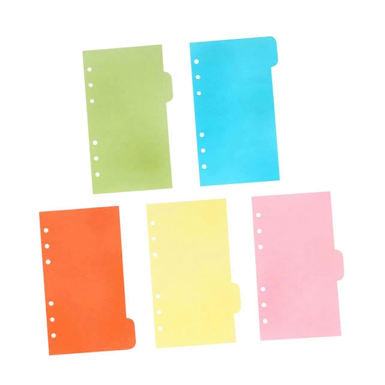 Index Page Divider for Document Organisation, Durable Separation for Notes, A5 Size, Ideal for School Use