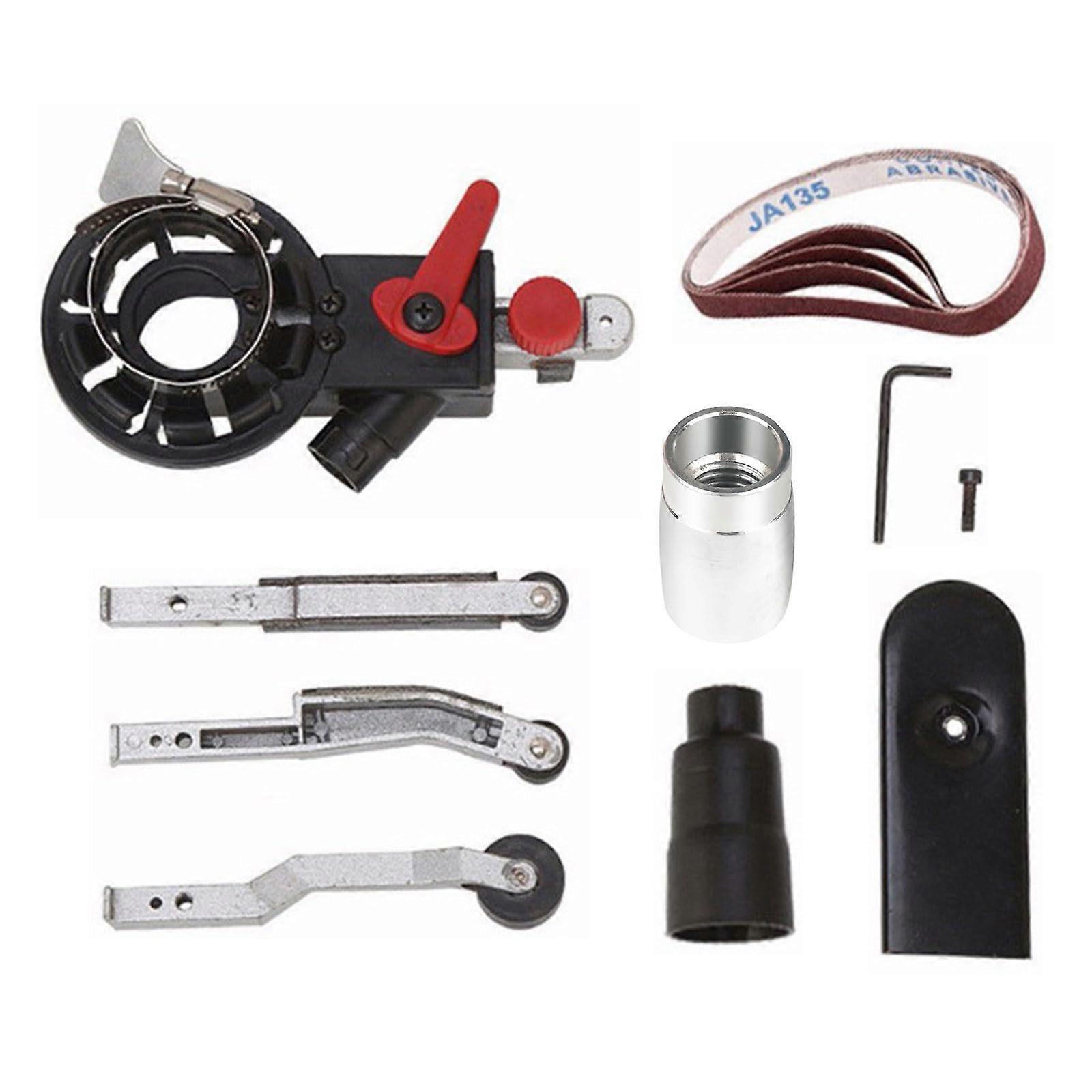 360 Degree Rotatable Sanding Belt Machine Converter M10 M14 Electric Angle Grinder Adapter Head with Sanding Belt